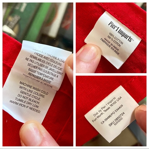 Pier 1 Christmas Placemats Napkin & Towel Set-SOLD - Picture 11 of 16